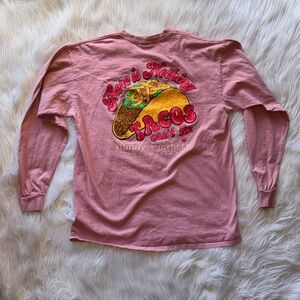 Simply Southern Women’s “There is nothing tacos can’t fix” PinkLong Sleeve Shirt